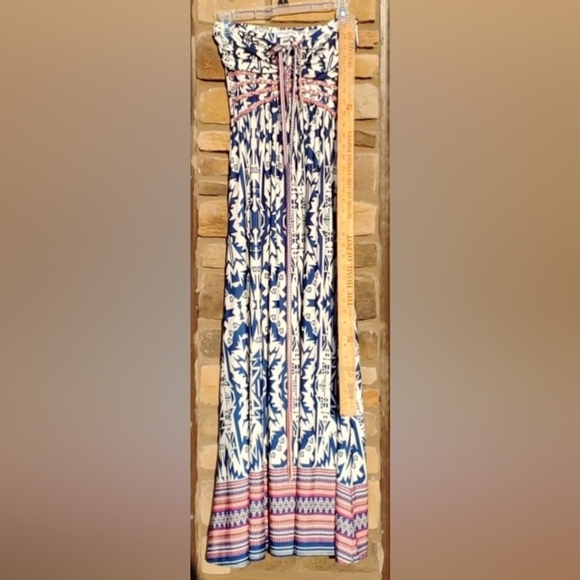 Manderine Blue Maxi Dress Size XS - Picture 6 of 6
